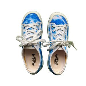 Keen Elsa Lite Canvas Sneaker, 7M, Blue/White